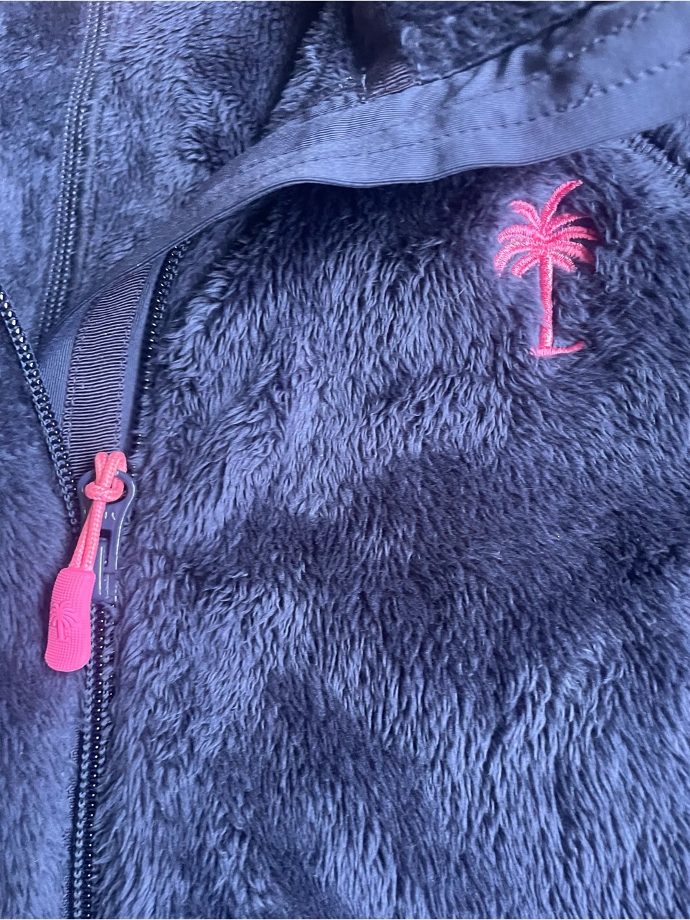 Lilly Pulitzer Navy Maddie Fleece Zip Jacket Size Small - Picture 3 of 4